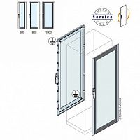 Дверь со стеклом 1800x800мм² ВхШ |  код. ET1880K |  ABB